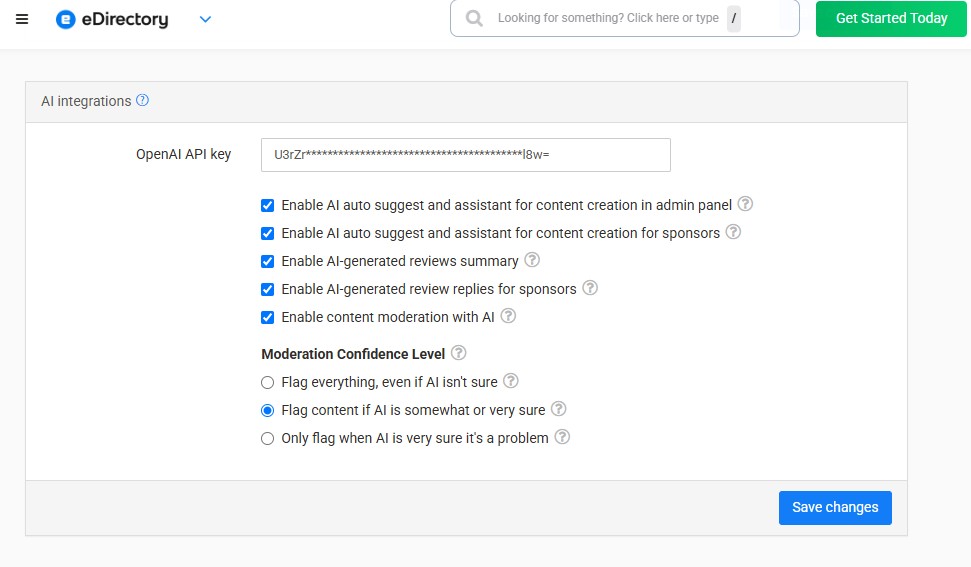 eDirectory AI Configuration