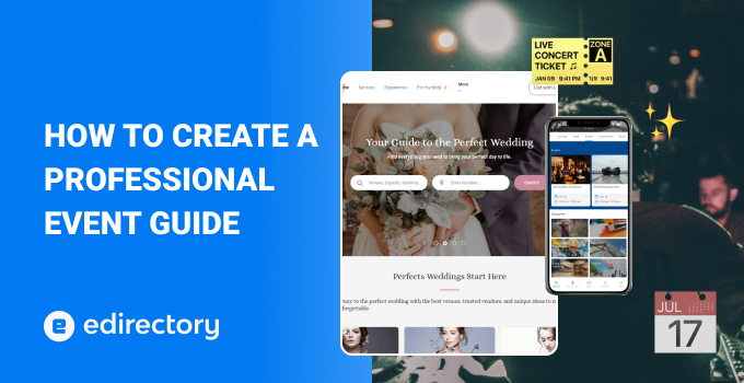 How to create a professional event guide