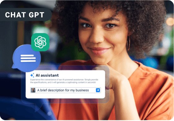 Woman using a laptop with OpenAI integrated into eDirectory.