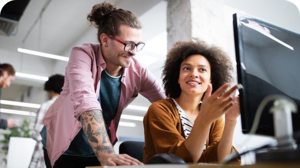 Team collaborating on directory platform for beginners