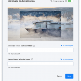 Edit image and description - Disable crop