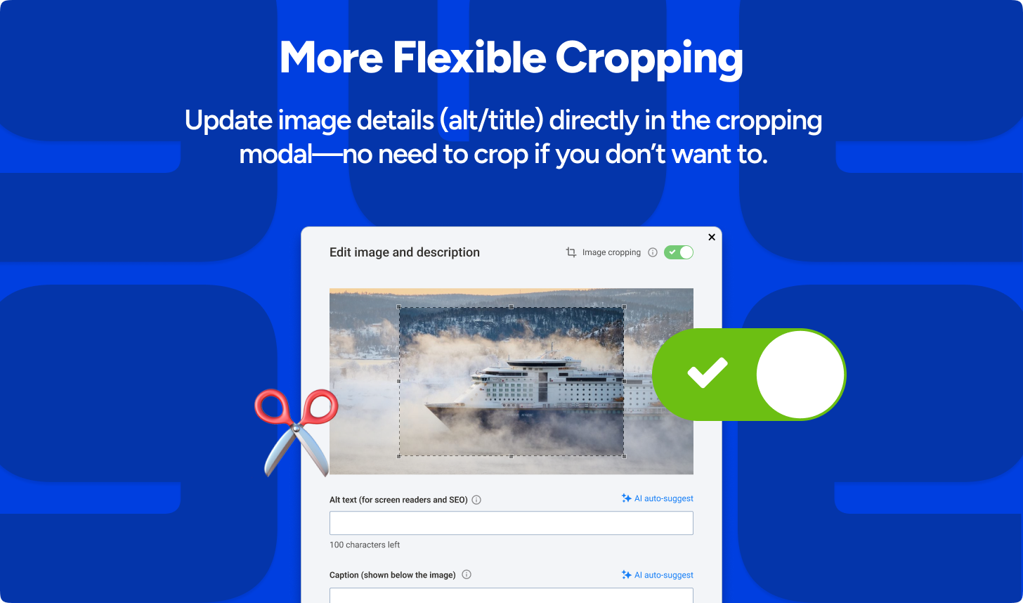 More Flexible Cropping